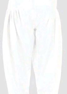 White Cotton Patiala Pants With Free Gift