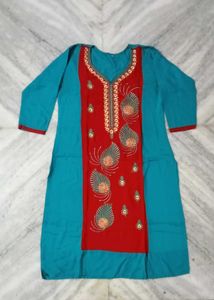 Cotton Blend Long Kurti