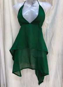 Green Halter Dress
