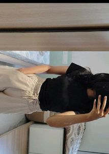 Classic Black Slim-Fit Crop Top
