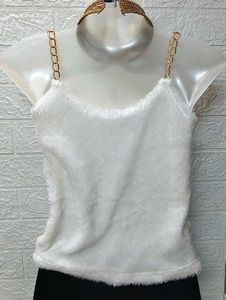 New Small Size White Fur Top Fixed Price
