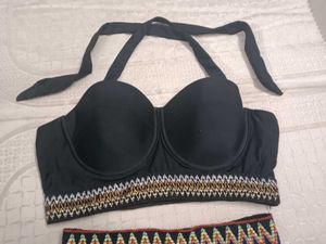 Black High-Waisted Bikini Set