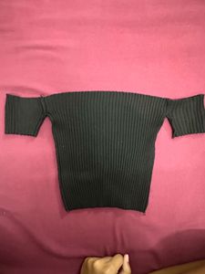 Off Shoulder Knit Top