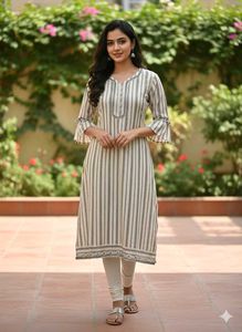 Elegant Striped Kurta