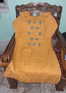 Affordable Yellow KURTI