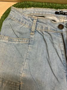 Blue Denim Baggy Jeans