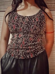 Multicolour bodycon tank top (Stretchable)