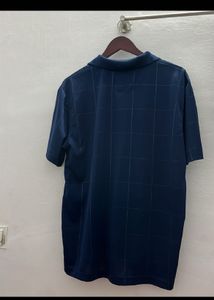 Chaps Blue Checkered Polo Shirt