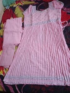 Pink Anarkali Dress