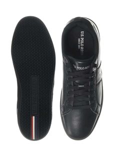 U.S. Polo Assn. Men&#39;s Black Casual Sneaker