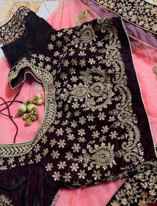 Velvet Heavy Lehenga