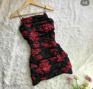 🔥Affordable Floral Print Bodycon Dress 🔥