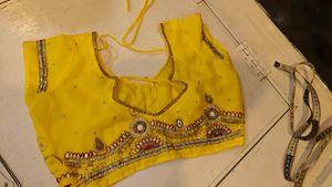 Yellow Embellished Blouse