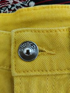 HM Yellow Wide Leg Trousers