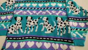 Vintage Dalmatian Print Cardigan