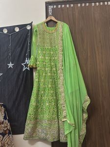 Elegant Green Anarkali Suit