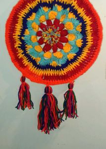 Colorful Crocheted Wall Hanging