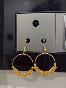 Golden Hoop Earrings