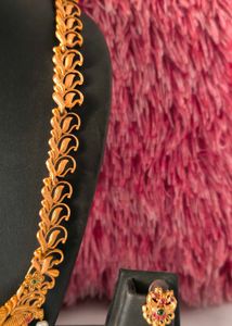 Gold-Plated Necklace &amp; Earring Set