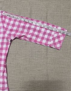 Pink Checkered Kurti Pant Set