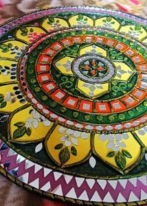 Lippan Art With Clay And Mirror Work