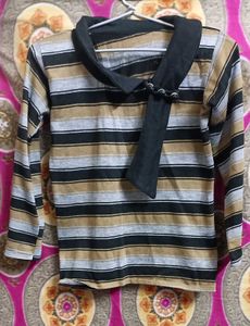 Striped Long Sleeve Top