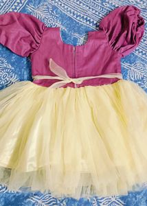 Adorable Purple &amp; Yellow Tulle Dress