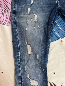 Distressed Denim Jeans