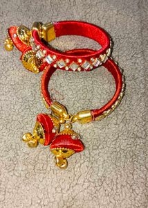 Red &amp; Gold Wedding Bangle Set