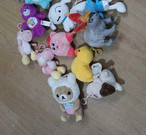 Kawaii Plush Keychain Collection