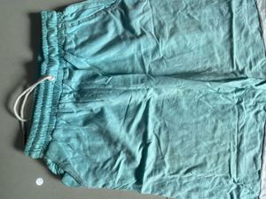 Blue And Whiye Colourblock Joggers
