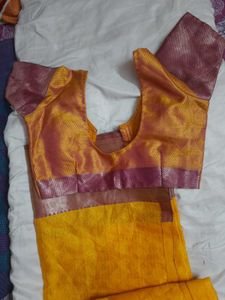 Mustard Yellow Saree