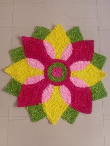 Handmade Washable Rangoli Mat