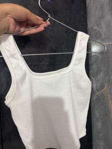 White Crop Top