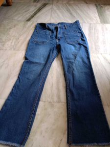 two Blue Denim Jeans