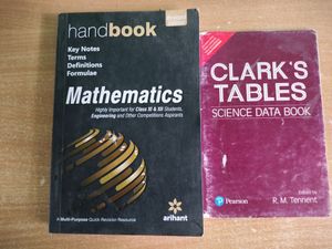 Combo Of Math Handbook & Science Data Book