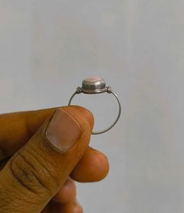 Real Pearl And Silver Ring