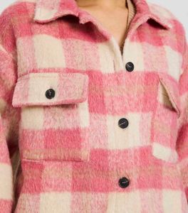 Pink Plaid Shacket
