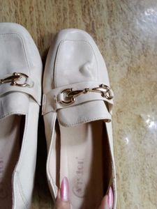 Beige Women Loafer