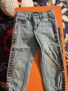 Cute Sequin Jeans