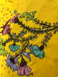 Hand Painted Floral Graphic Tee