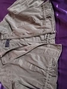 Zara Olive Denim Jacket