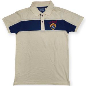 Premium Xposure Polo T-Shirt | Size M | Beige-Navy