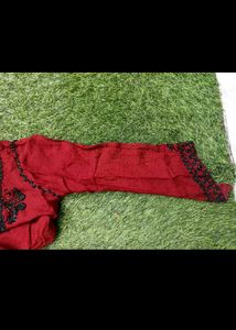 Trendy Red Plazzo Set