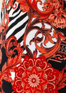 Patterned Midi Dress