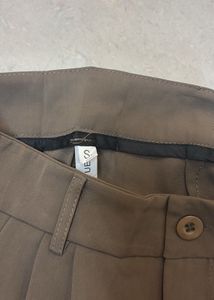 Brown Wide Leg Trousers