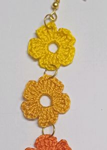 Yellow Mustard Orange Earrings