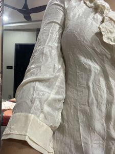 Nude Top With Ruffle