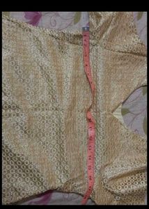 Golden Patiyala Suit without Dupatta