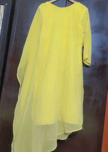 Yellow Embellished Kurta For 36 Bust